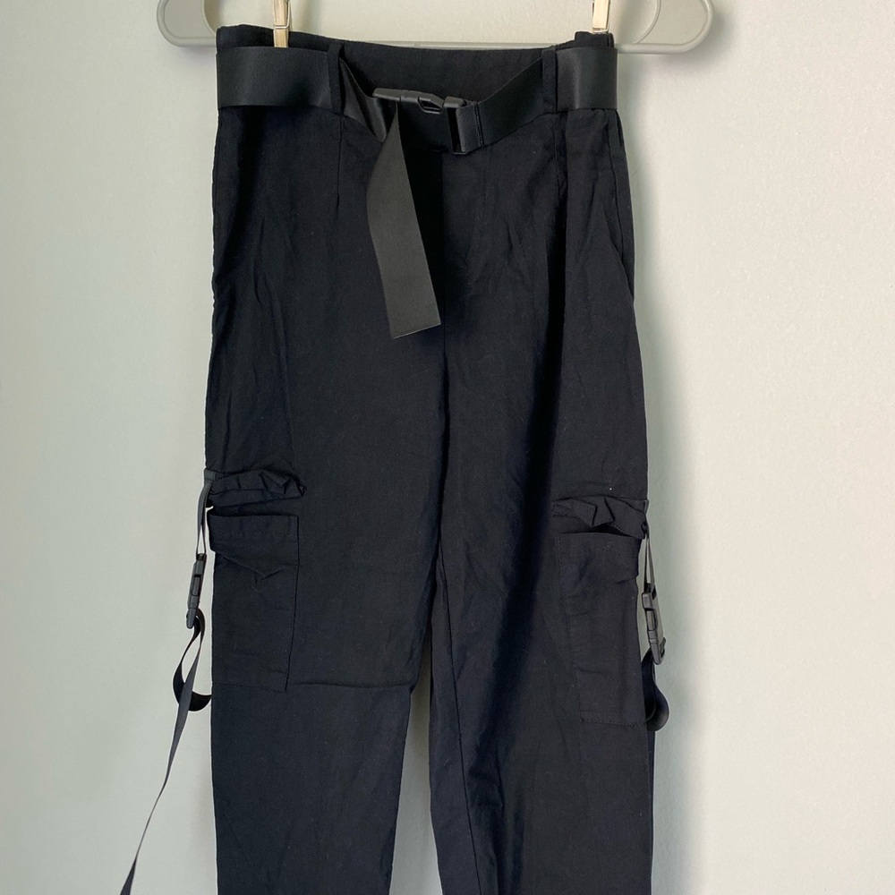 Black joggers shein size small